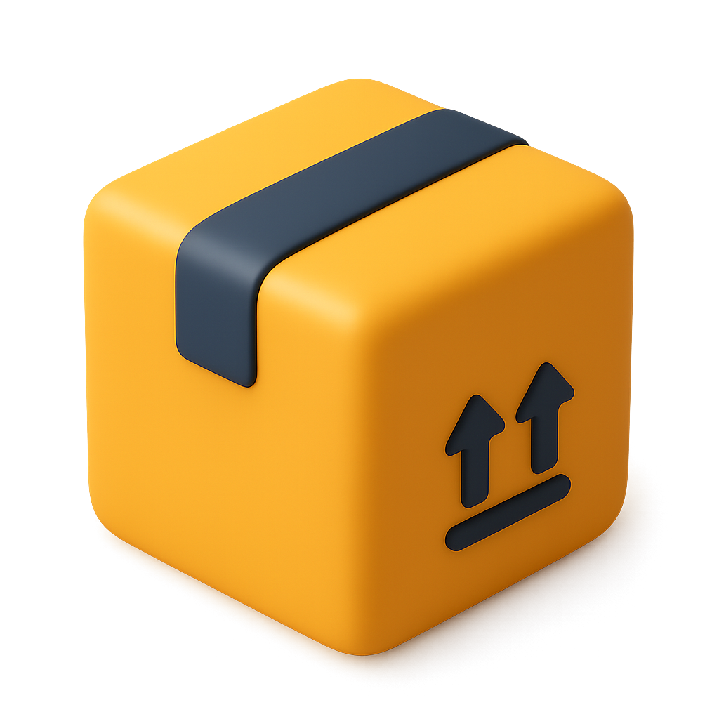 icone box claymorphic